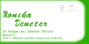 monika demeter business card